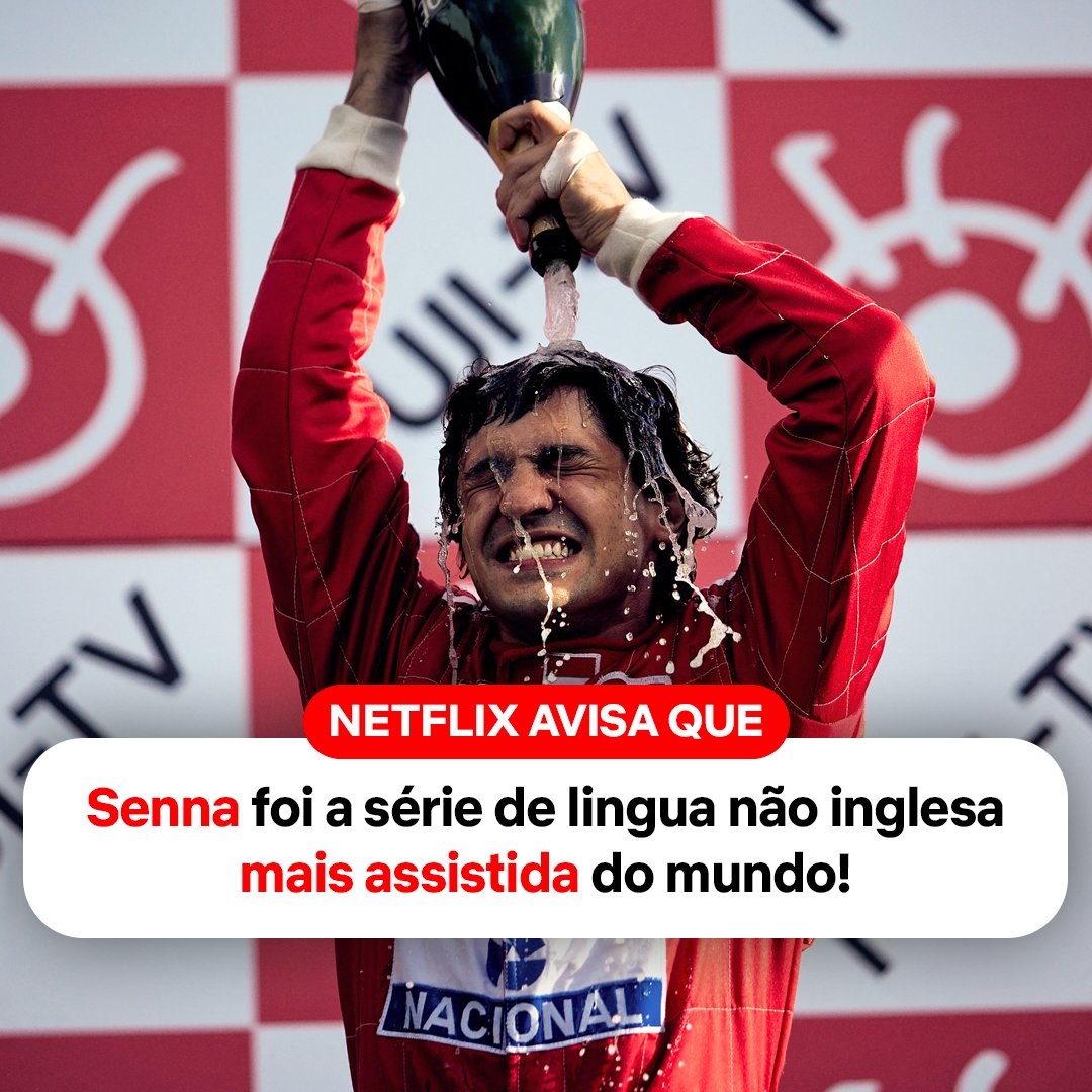 NetflixBrasil's tweet photo. SOBE NO PÓDIO COMIGO! Senna foi a série de língua não inglesa mais vista da Netflix na última semana EM TODO O MUNDO. https://t.co/j23OsIoqCL