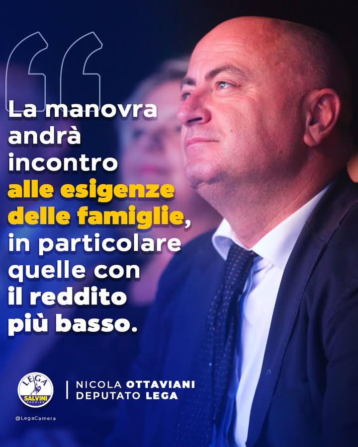 LegaCamera's tweet photo. Nicola #Ottaviani: “La manovra andrà incontro alle esigenze delle famiglie, in particolare quelle con il reddito più basso” https://t.co/rLkE9RVir4