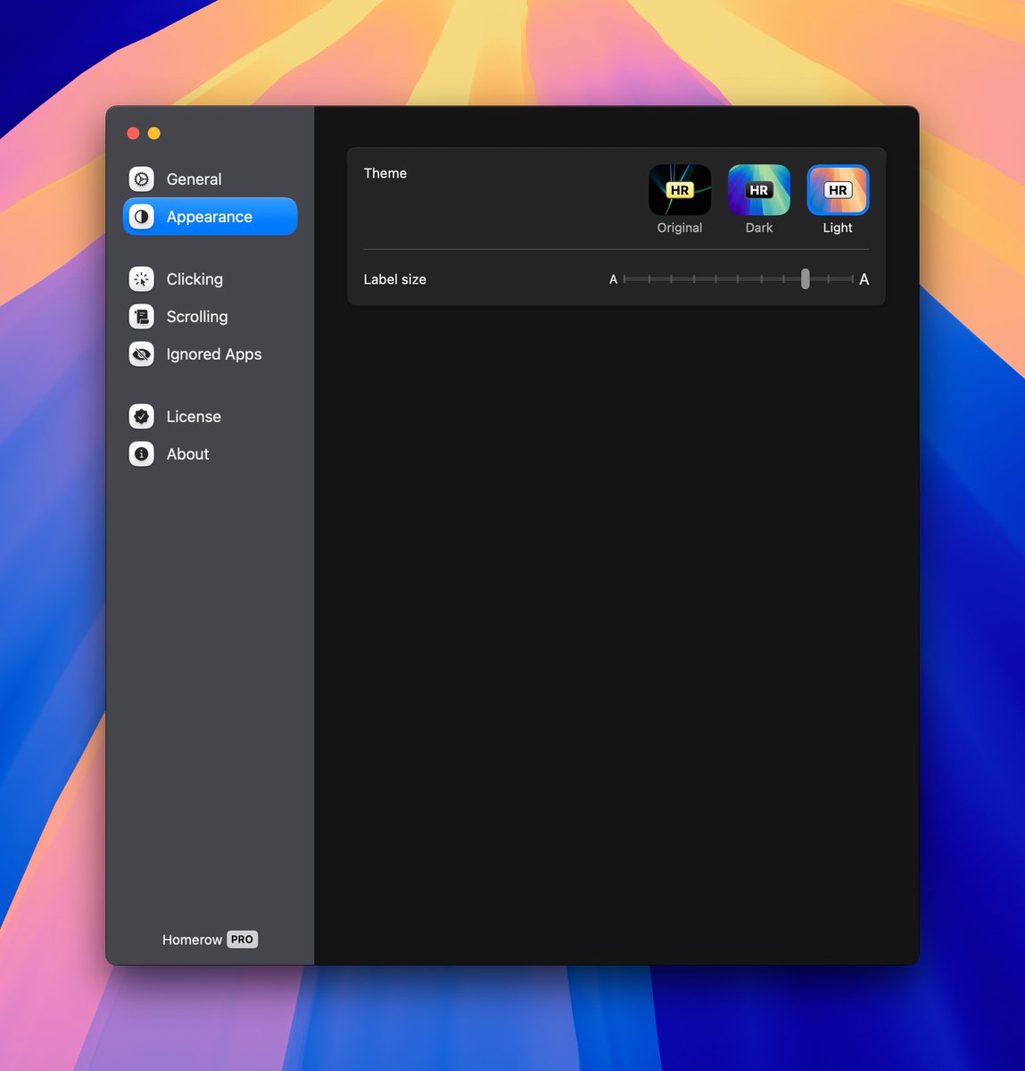 Completely new version of Homerow just dropped. 

Redesigned the settings panel and updated the app icon. 

Check it out 👇