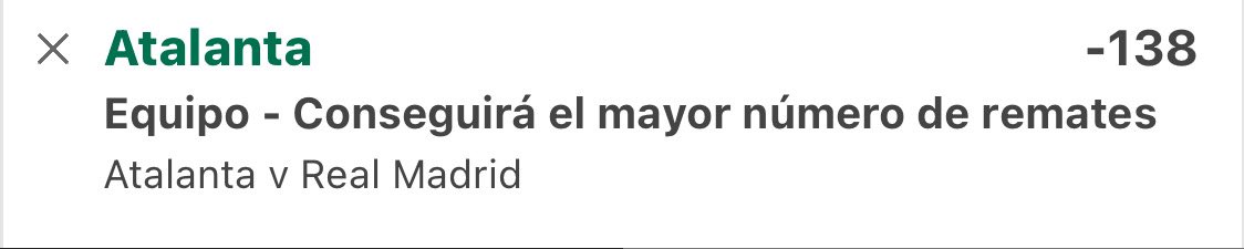 PICK 16 FUTBOL

-Atalanta mayor número de remates

MOMIO -138