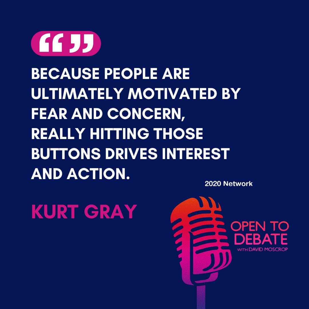 Canada2020's tweet image. Where does toxic political polarization come from and what can we do about it?
In the final episode of #OpenToDebate, @David_Moscrop and @KurtJGray discuss this divide and the long-term consequences for democracy & society.
🎧 Listen here: podcasts.apple.com/ca/podcast/whe…