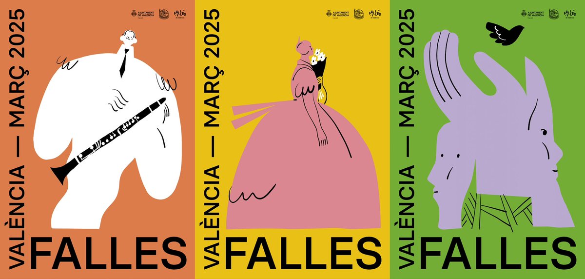 JCF_Valencia's tweet image. 🔥 Esta és l’imatge gràfica de les Falles 2025.

Disseny de Sergio Membrillas i Migue Martí.

#Falles25