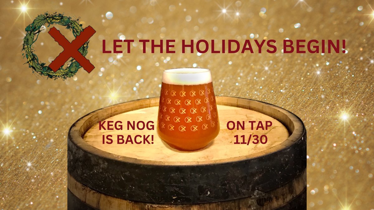 No Killer T Pizza tonight, but we do have Keg Nog on tap! Tis the season!