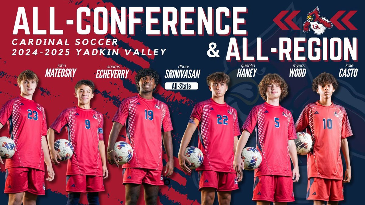 UACharterSchool (@uacharterschool) on Twitter photo Congrats to 6 athletes from menโs soccer for earning All-Conference & All-Region! Dhruv Srinivasan also earned All-State. <a href="/UAathletics/">Union Academy Athletics</a>
#weareUA #25Years #AllConference #AllRegion #AllState #CardinalPride Congrats to 6 athletes from menโs soccer for earning All-Conference & All-Region! Dhruv Srinivasan also earned All-State. <a href="/UAathletics/">Union Academy Athletics</a>
#weareUA #25Years #AllConference #AllRegion #AllState #CardinalPride