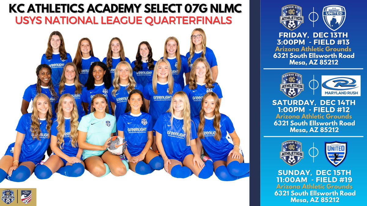 KC Athletics Academy Select 07G NLMC tweet media
