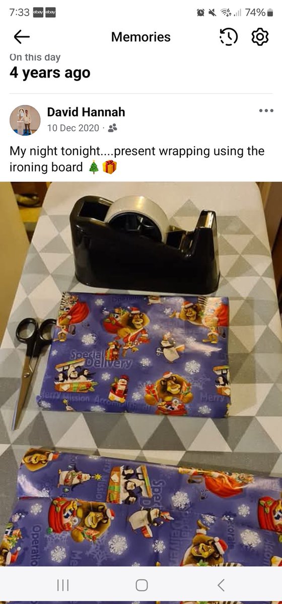dsh1985's tweet photo. @jackiekabler hello. My first time using the present ironing board was 4 years ago today...! No turning back🎁 https://t.co/qgQOhOzXF2