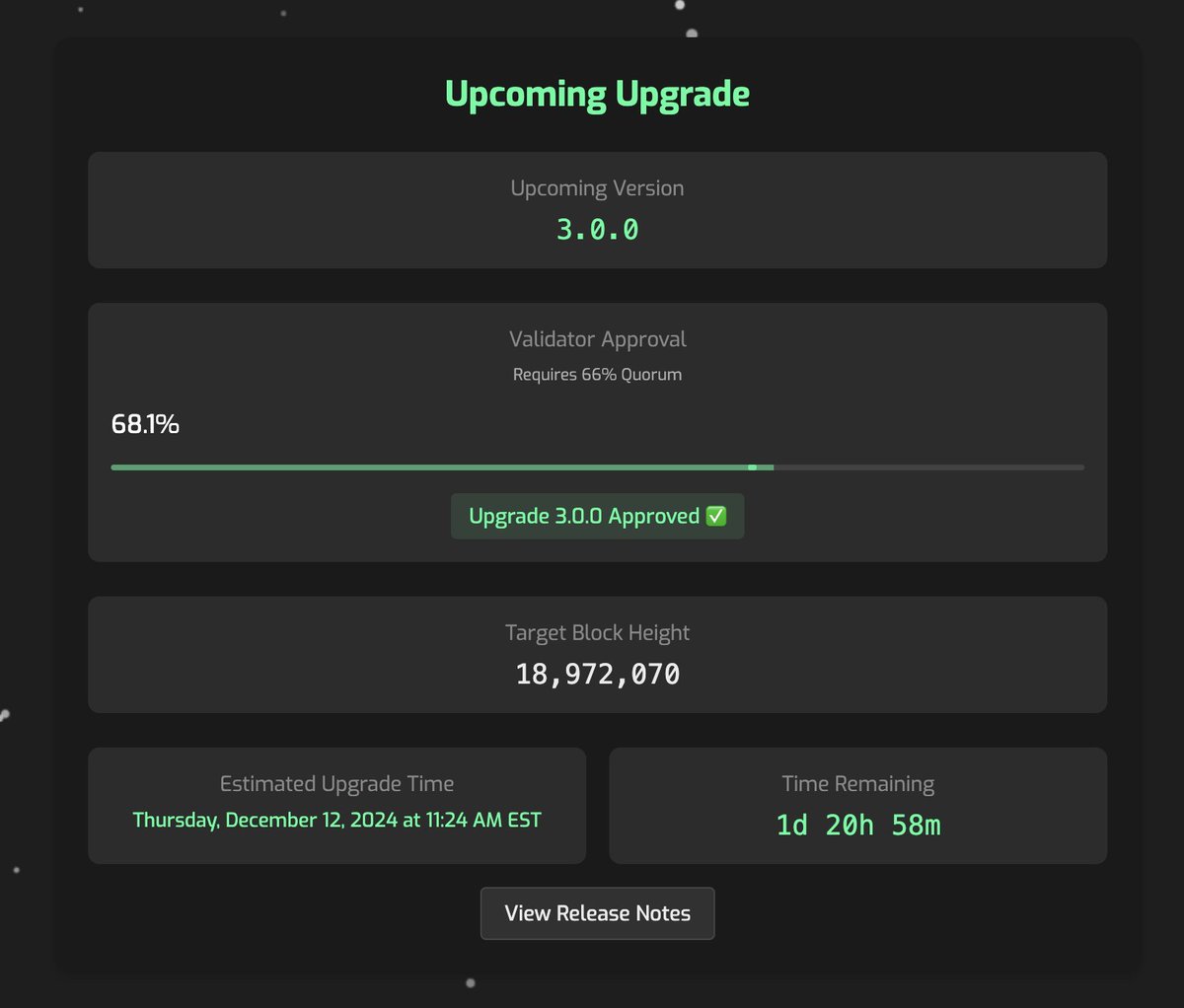 RuneDotTools's tweet image. Updates for new v3 chain upgrade functionality ✅