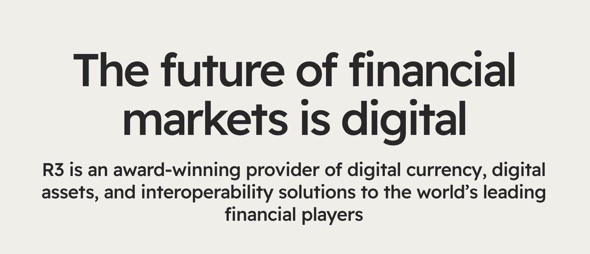 No, the future of financial markets is social. r3.com aren't modern enough in their thinking.