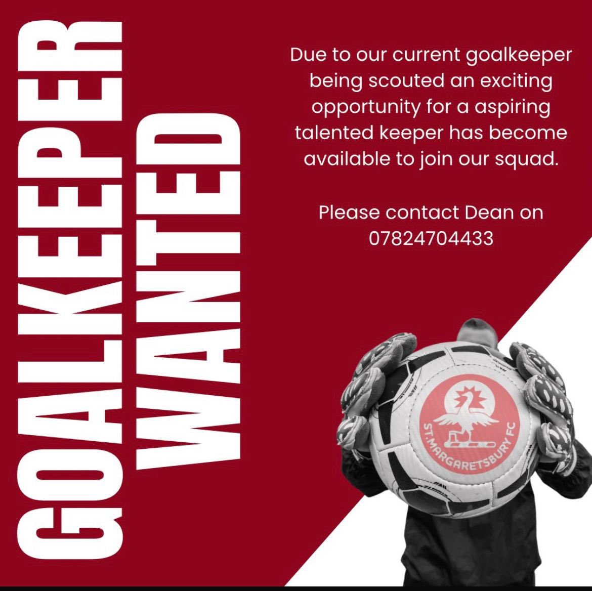 ⚽️🧤U15 Goalkeeper needed - see details below 🧤⚽️