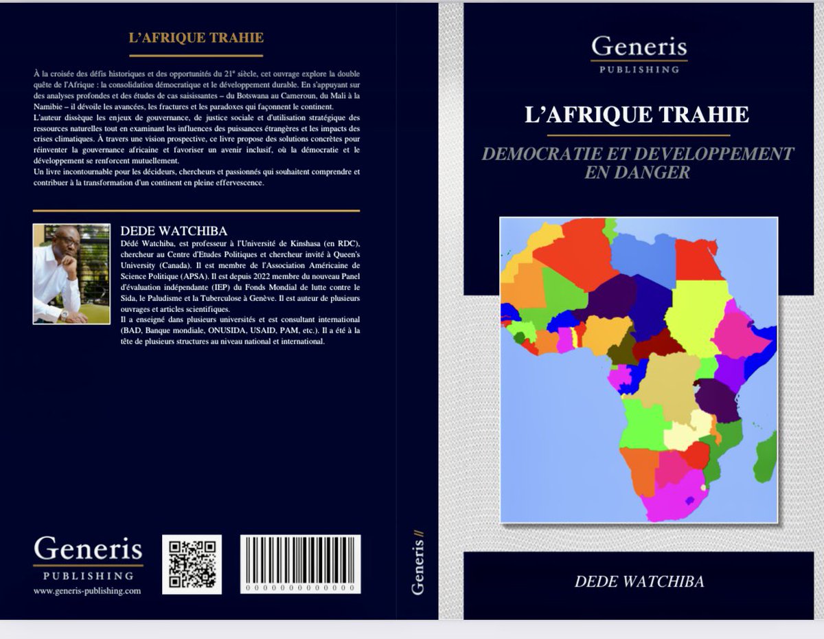 Mon prochain livre “L’Afrique trahie, Démocratie et Développement en danger” sortira en janvier 2025, accompagné de sa version anglaise “Africa Betrayed, Democracy and Development in Peril”. 🗓️ Une réflexion essentielle sur l’avenir de notre continent. Restez connectés ! 🌍