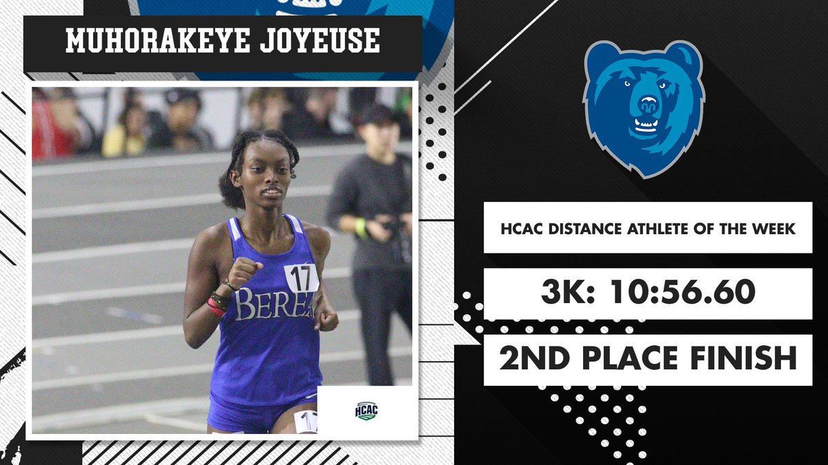 Jaleesa Herman, Ashyia Maddickes, and Muhorakeye Joyeuse sweep HCAC Indoor Women’s Track &amp; Field Athlete of the Week Accolades 🤩🔥

#OneBlood | #ClimbTheMountain
