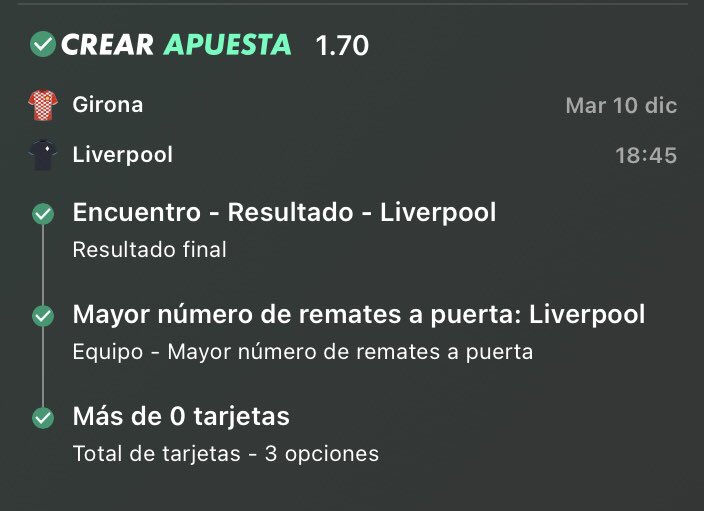 OnlyFutbolPicks's tweet photo. Nos llevamos el primer paso

🔹Bet 1:  —>  17€ ✅

Atentos que vamos con el segundo https://t.co/qU26YCtDTt
