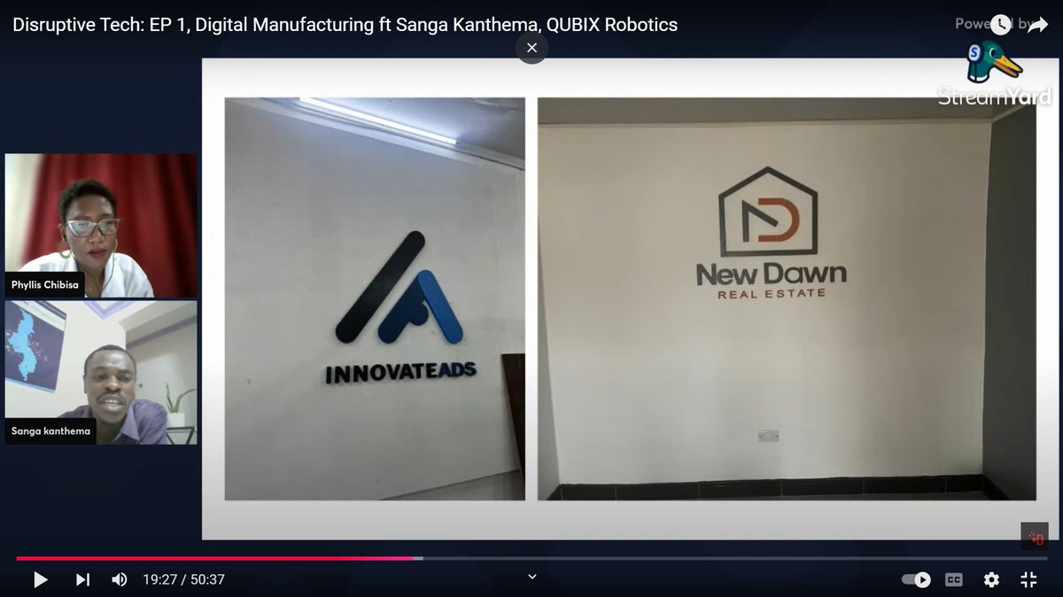 phyllis_chibisa's tweet image. Missed our webinar?
Catch the replay of my session with @sanga_kanthema , CEO of @QubixRobotics, exploring 3D printing, supply chains &amp;amp; more! 🎥

📺 Watch here: youtube.com/live/XKxBE-xMo…

#WebinarRecap #TechInnovation #Malawi