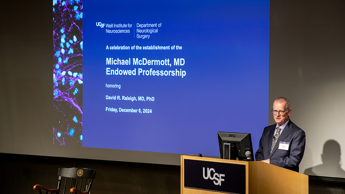 UCSF Neurosurgery (@neurosurgucsf) on Twitter photo A big congratulations to David Raleigh, MD, PhD (<a href="/LabRaleigh/">RaleighLab</a>) on being honored with the Michael McDermott, MD Endowed Professorship! 🎉
<a href="/UCSFHospitals/">UCSF Health</a> <a href="/UCSFMedicine/">UCSF School of Medicine</a> <a href="/UCSFCancer/">UCSF Helen Diller Family Comprehensive Cancer Ctr</a> <a href="/ChangLabUcsf/">ChangLabUCSF</a> <a href="/MWMCD/">Michael McDermott</a> A big congratulations to David Raleigh, MD, PhD (<a href="/LabRaleigh/">RaleighLab</a>) on being honored with the Michael McDermott, MD Endowed Professorship! 🎉
<a href="/UCSFHospitals/">UCSF Health</a> <a href="/UCSFMedicine/">UCSF School of Medicine</a> <a href="/UCSFCancer/">UCSF Helen Diller Family Comprehensive Cancer Ctr</a> <a href="/ChangLabUcsf/">ChangLabUCSF</a> <a href="/MWMCD/">Michael McDermott</a>