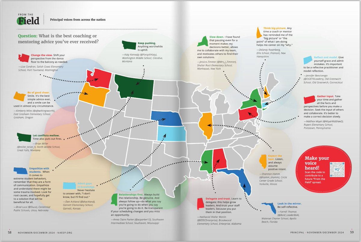 NAESP's tweet image. In the #FromTheField section of the Nov/Dec #PrincipalMagazine where we asked principals about the best coaching or mentoring advice they've ever received. @ForsythKaty shared, "Keep pushing. Anything worthwhile is uphill."

Check out more insights here: naesp.ygsclicbook.com/pubs/principal…