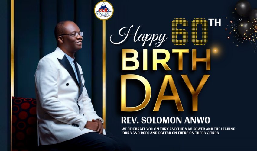 clm_inc's tweet photo. Happy 60th Birthday to our esteemed Father!

We celebrate God's faithfulness in your life and thank Him for the grace, wisdom, and dedication with which you lead His flock.
Your impact on the church and countless lives is immeasurable. 
#happybirthday 
#revanwo 
#happy60thbirthda https://t.co/P6vo98D1xa