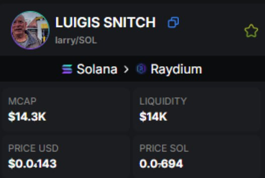 $larry $SOL $ETH
50X