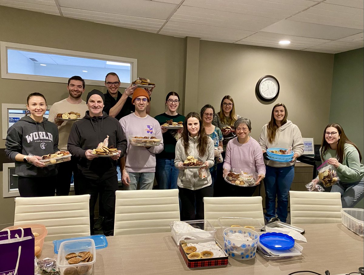 FORCORP's tweet photo. 🎄 🍪 Our first holiday cookie exchange was a very tasty success! A big thanks to Emma for organizing and for all the cookie enthusiasts who participated this year #bakingspiritsbright https://t.co/6YozfCNxgS