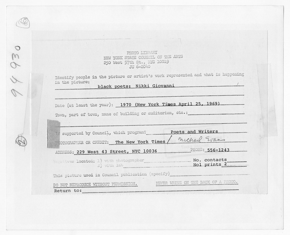 “Language is a gift, listening is a responsibility.”
- Nikki Giovanni

Poet Nikki Giovanni, April 25 1969 
Photo credit : Evans, Michael
Source: New York State Archives. New York State Council on the Arts