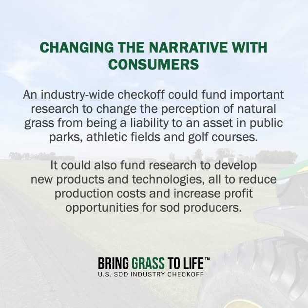 A once-in-a-lifetime vote to fund natural grass research &amp; promotion. 

Please share &amp; ask your local sod producer to vote: sodcheckoff.org/faq/