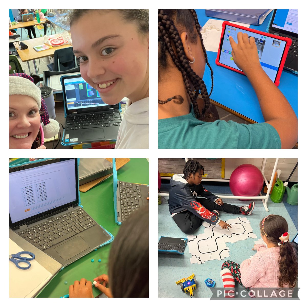 Nieb77's tweet image. 🎉 Today was an incredible day celebrating #CSEdWeek and #HourOfCode! My 5th graders had a blast coding with #MinecraftEducation, and some even ventured into Python. The &quot;Music Lab: Jam Session&quot; on Code.org was a huge hit! 🎶
We also created binary bracelets, and…