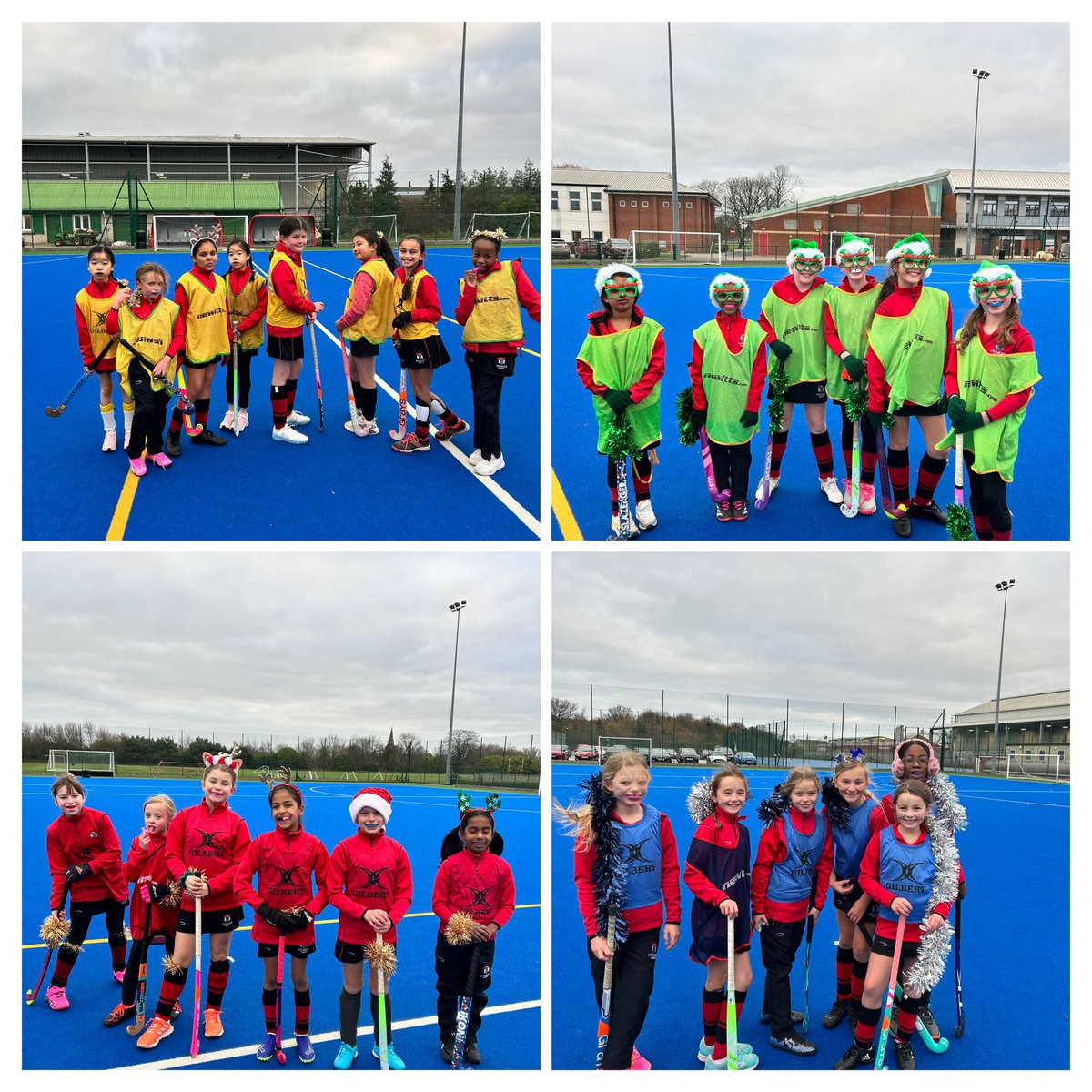 Christmas themed U10 house hockey, well done to the winners -Trinity!