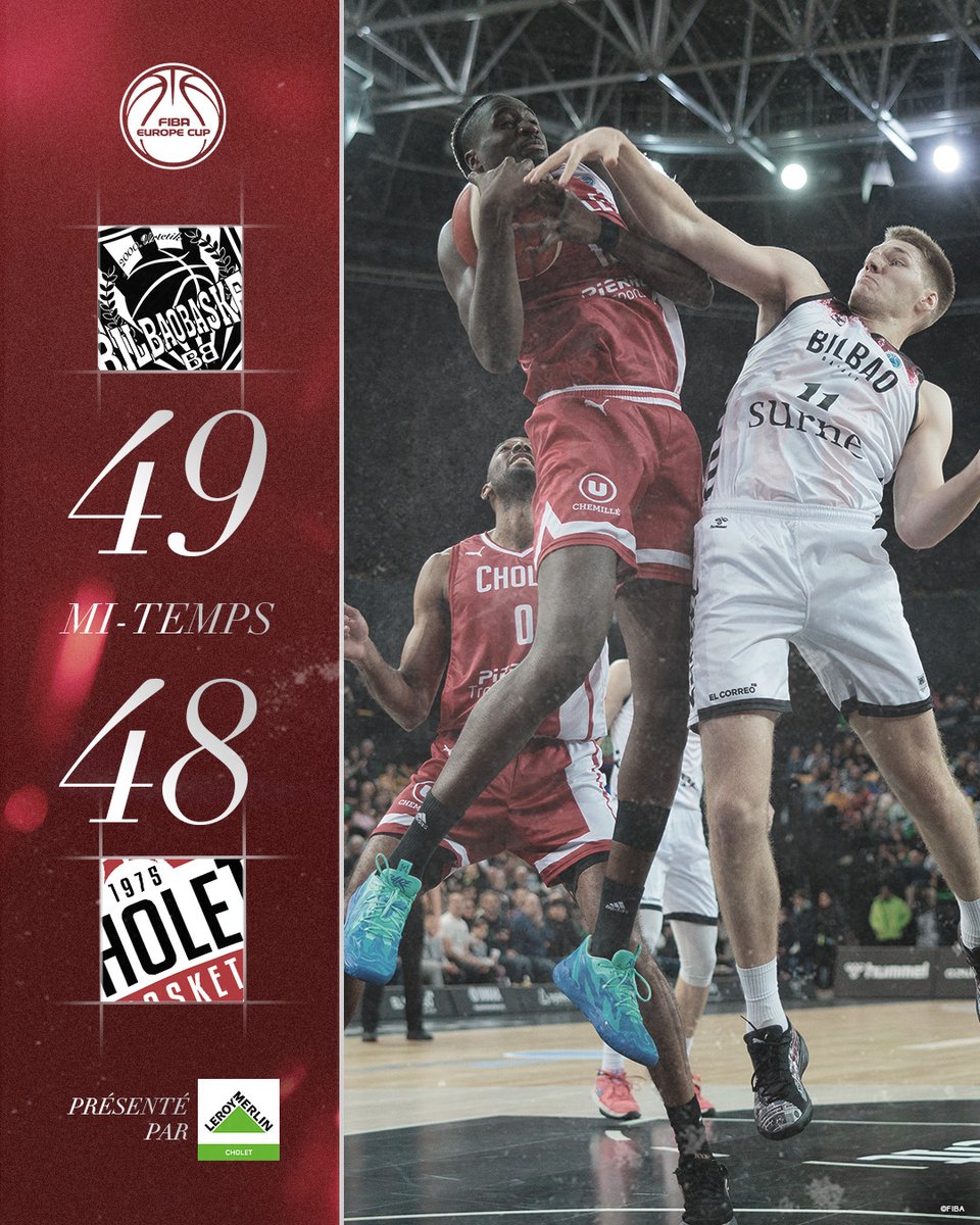 CB_officiel's tweet photo. Nos Choletais comptent un petit point de retard à la mi-temps. Il reste 20 minutes pour inverser la tendance.
Allez CB !
#BBCB #CBFAMILY @FIBAEuropeCup https://t.co/oxQTKevkFx