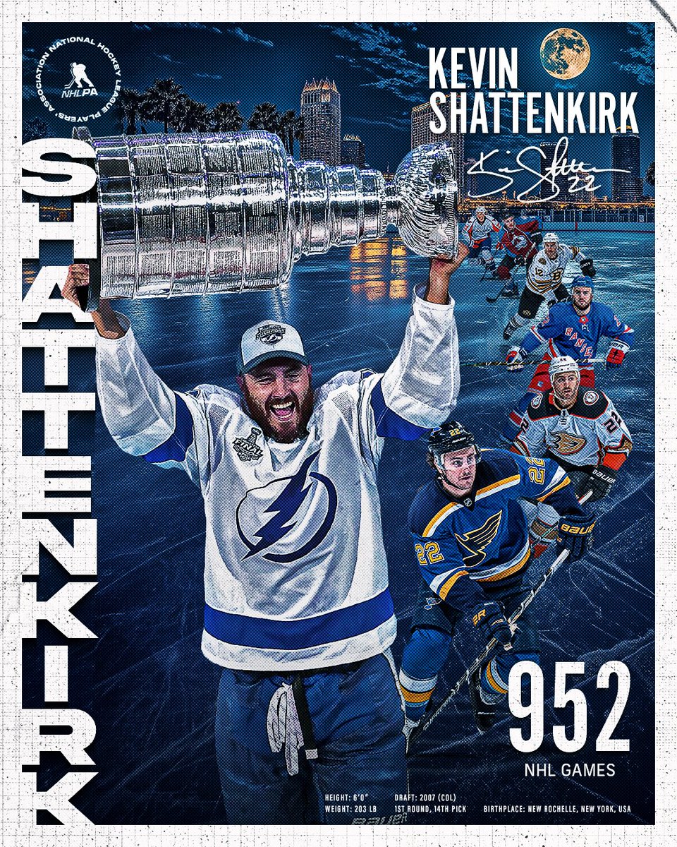 NHLPA's tweet photo. Kevin Shattenkirk has officially announced his retirement following 14 NHL seasons.

The former first round draft pick and Stanley Cup champion was a well-respected teammate and leader off the ice. Statement and release: https://t.co/DNAc0py2MR https://t.co/dhPow5rddR