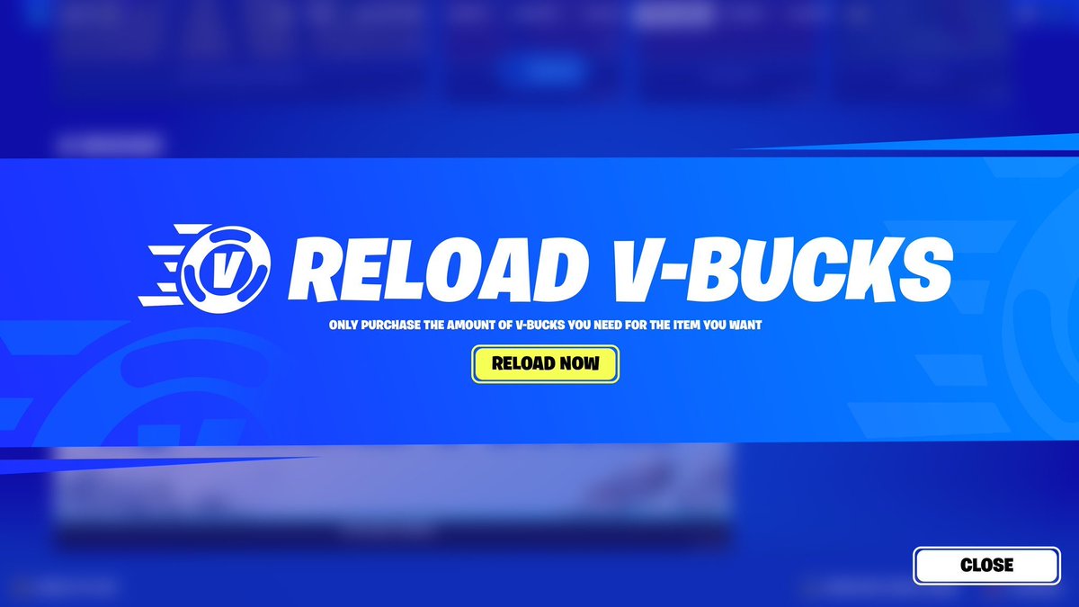リロード V-Bucks」システムが、近日中に復活するようです！ この機能が導入されると、100 V -Bucksから購入できるようになり、購入したいアイテムに必要な分だけ、少量のV-Bucksを手軽に購入できるようになります！ via  @Krowe_moh / #フォートナイト