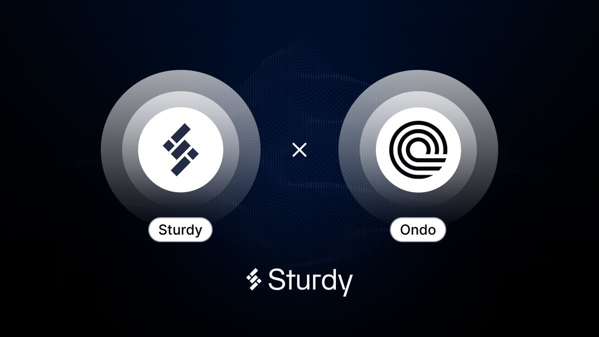 Sturdy's Bittensor subnet has now integrated Ondo!

Deposit to the aggregator for AI-optimized yields on institutional-grade assets, powered by Bittensor.

x.com/SturdyFinance/…