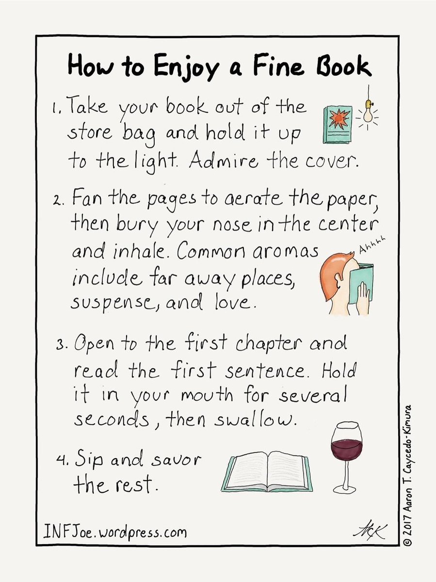 😄😄😄 How to enjoy a fine book buff.ly/2OBjCh7