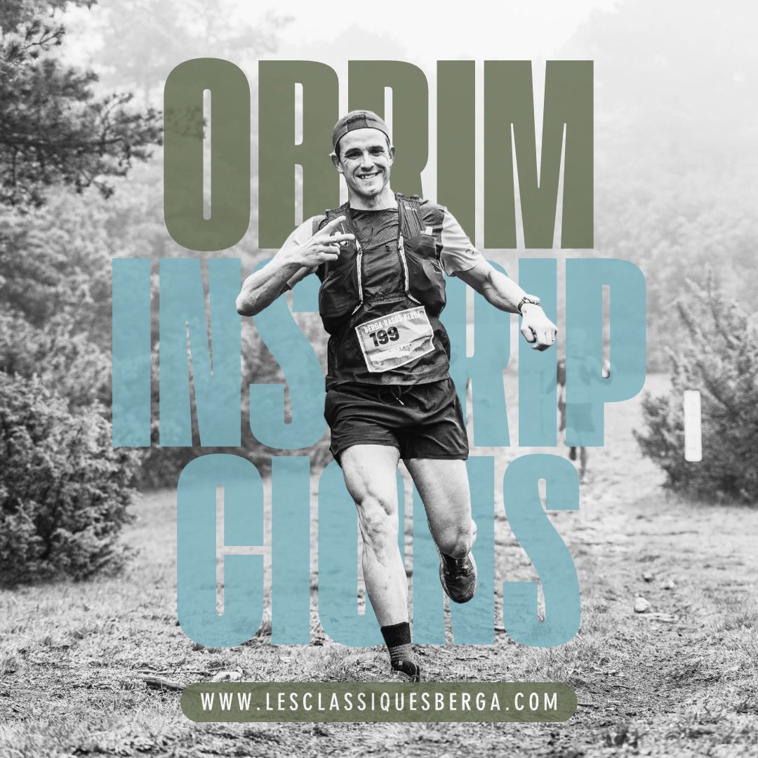 📝 INSCRIPCIONS OBERTES!

🔥 No deixis passar l’oportunitat de gaudir del #trail al #Berguedà com no ho has fet mai abans! T’hi esperem!

👉🏼 lesclassiquesberga.com

<a href="/CEB_Berga/">Club Esquí Berguedà</a> <a href="/InfoMountain/">Mountain Runners del Berguedà</a> <a href="/BergaRasosBerga/">BRB Memorial Xavi Batriu</a> <a href="/bergatrail/">Berga Trail</a>