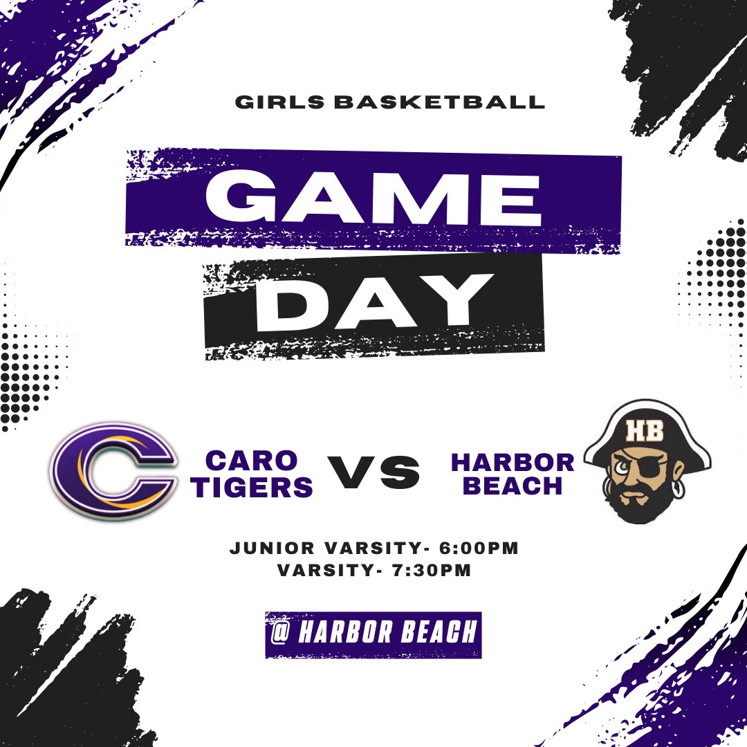LADY TIGERS GAMEDAY!

JV and Varsity Girls Basketball travels to Harbor Beach tonight with JV tipping off at 6pm and Varsity at 7:30pm!