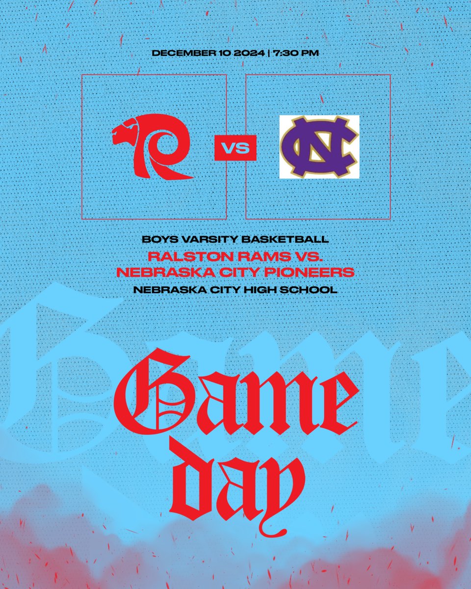 GAME DAY AT TRAILBLAZER CONFERENCE FOE NEBRASKA CITY!! GO RAMS🐏