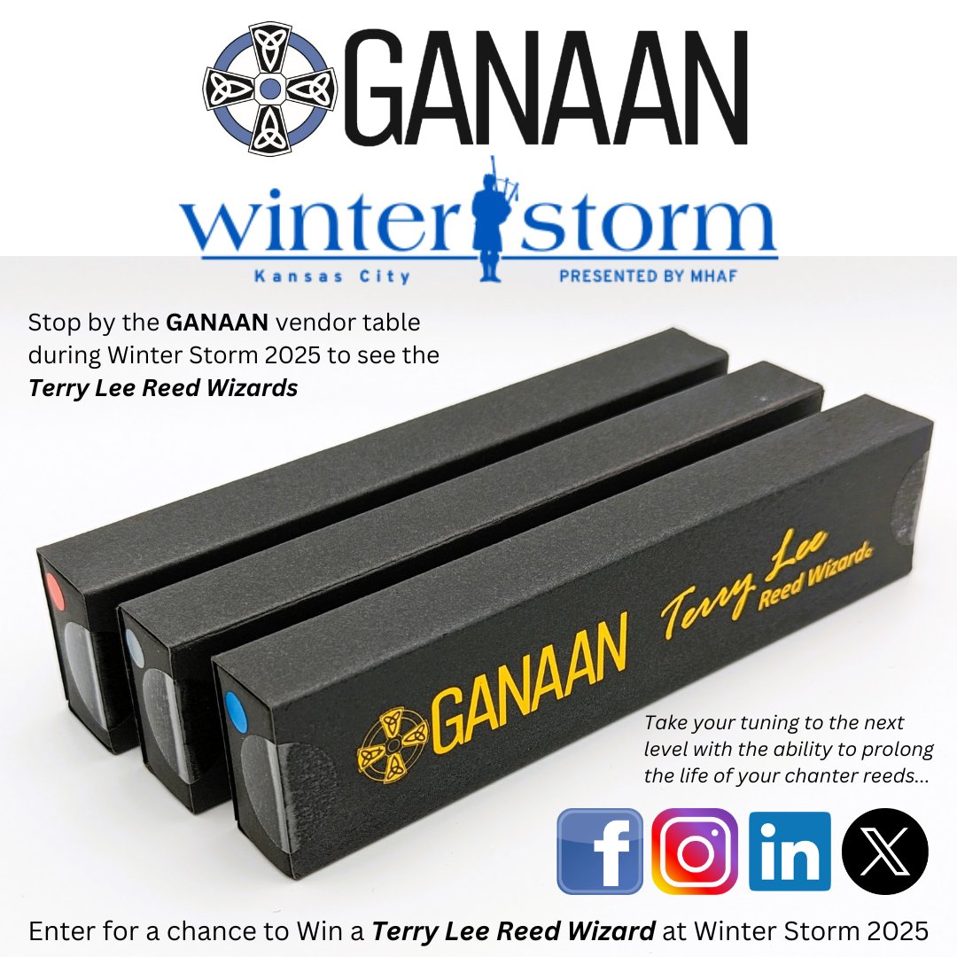 Heading to Winter Storm 2025 in Kansas City, stop by our vendor table and enter for a chance to win a Terry Lee Reed Wizard.  #WinterStorm2025 #KansasCityEvents #VendorTable #TerryLeeReed Winter Storm - The Pipes &amp; Drums Event in Kansas City