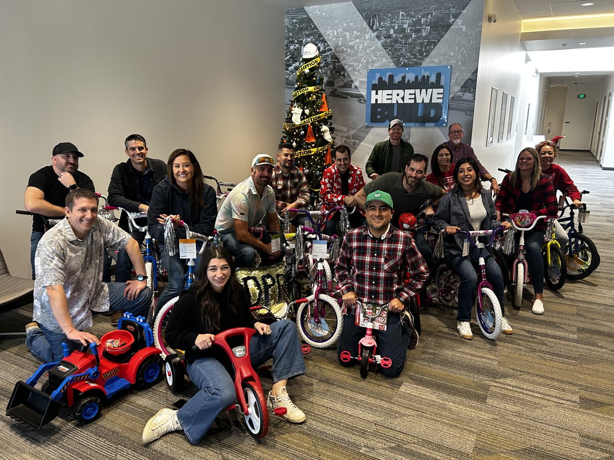 Thanks to DPR Construction for donating bikes to this year’s Contractors Caring for Kids! It’s not too late to register for this year’s Holiday Party and Toy Drive on December 19. Check out our website to register now.