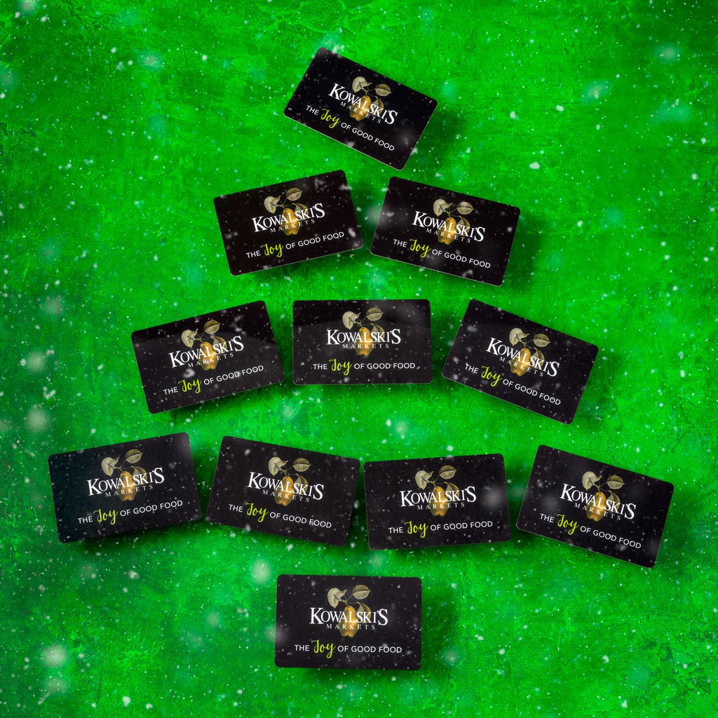 Share the Joy of Good Food with a Kowalski's Gift Card! Save 10% on gift card purchases of $100 or more when you pick them up during our Holiday Gift Card Sale, which runs December 6-20, 2024. You can purchase them online below or at your local market.
 
kowalskis.com/shop/gift-card…