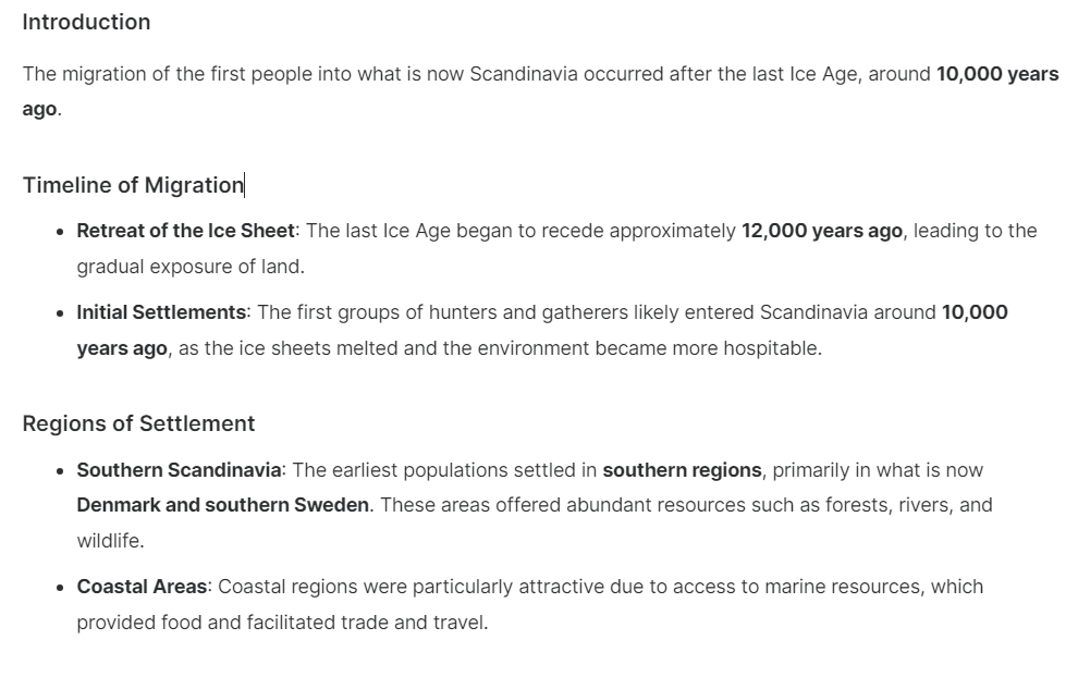 JohnnyHeinlein's tweet photo. I ask YouChat:

When and where did the first people wander into what is now Scandinavia, after the ice shee retreated more than 10.000 years ago? https://t.co/trTq1e6Yb3