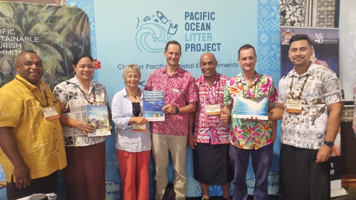 SprepChannel's tweet photo. At the Council of #TourismMinistersMeeting in @Fiji, three pioneering #EnvironmentalSustainability Projects were launched for the #Pacific
https://t.co/c9u5Oq6RVL
#POLP #CleanPacific #SayNotoPlasticPollution #BioScapes #EU #ACPMEA3 #pacificbiodiversity #ecosystems @eupasifika https://t.co/TLEETHruCA