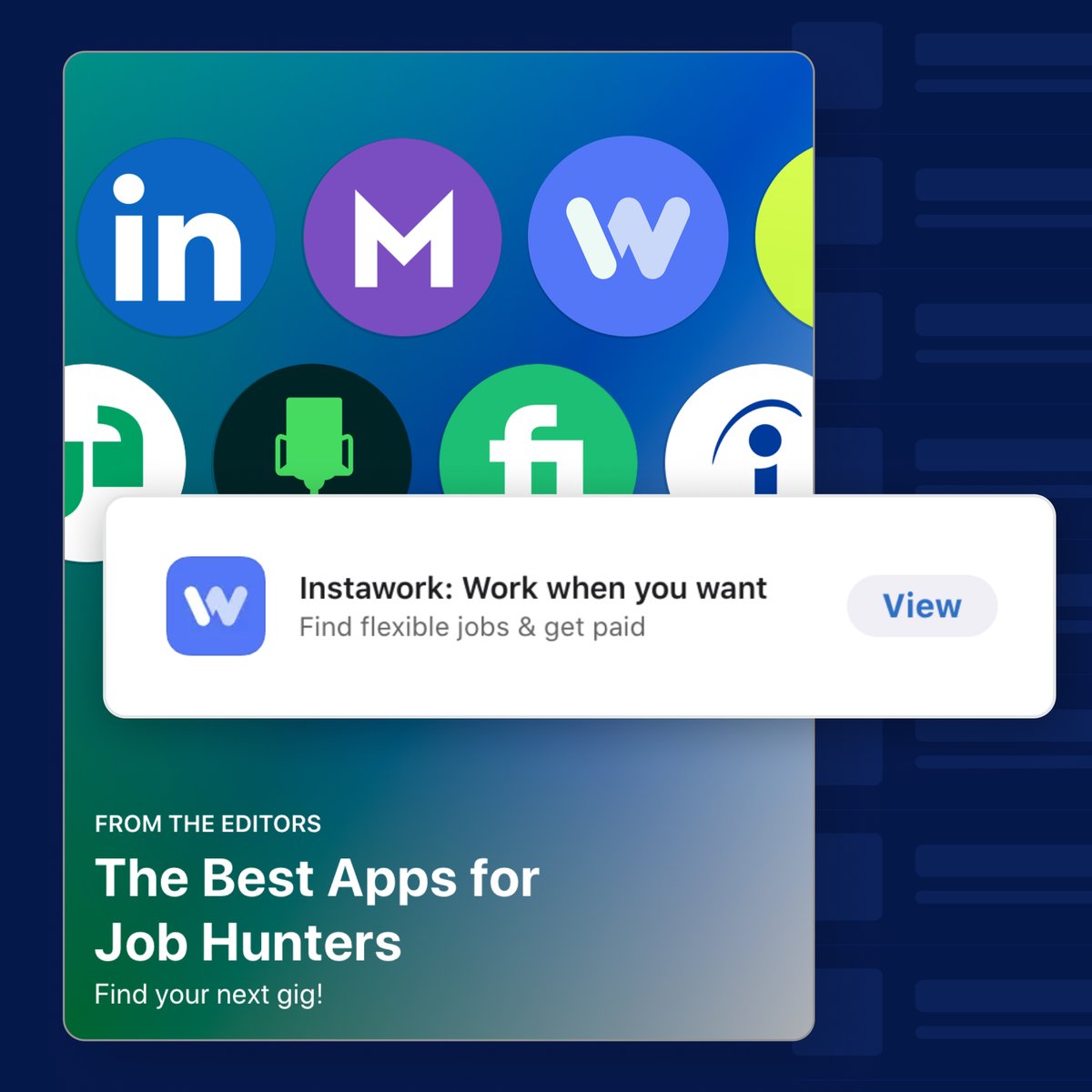 Instawork tweet media