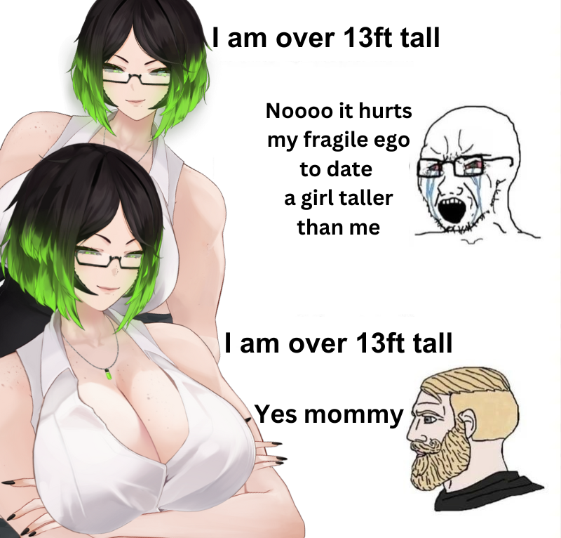 RadiaActive_VT's tweet photo. Just a small reminder that I'm tall and it only makes it better💚 https://t.co/amWqg1OJtw