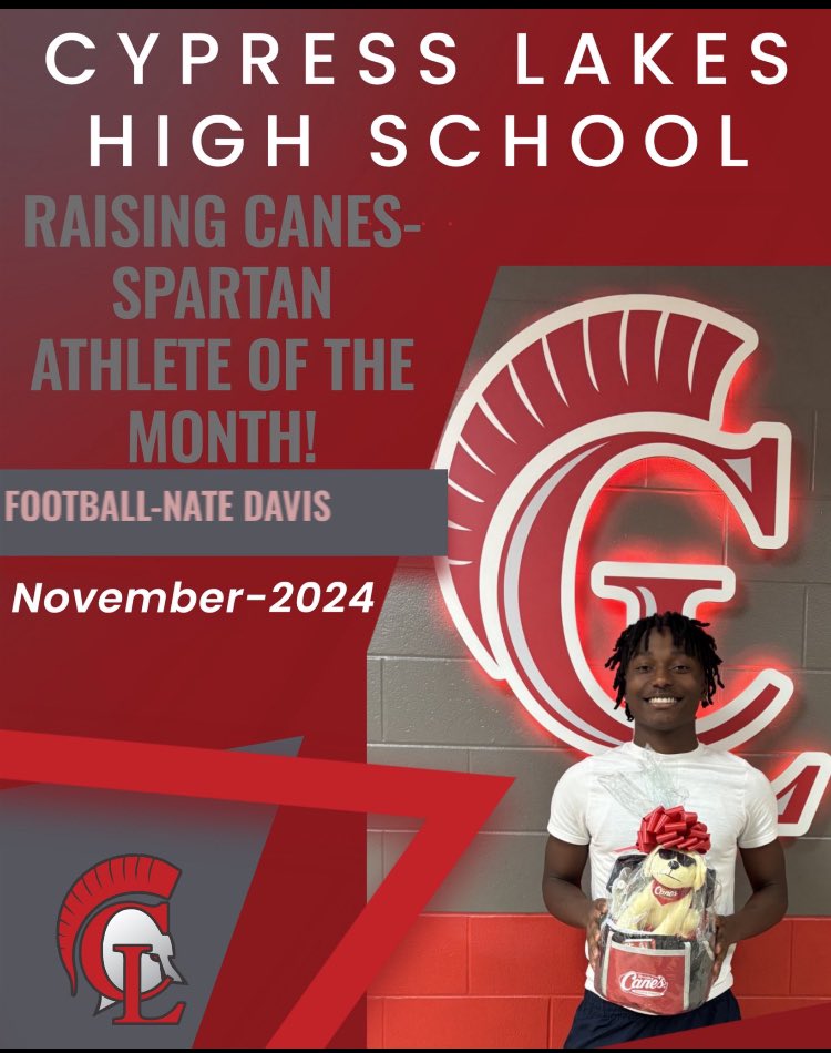 Nate davis 2026 (@natedavisdb) on Twitter photo Blessed to be A SPARTAN of the Month #WAWG <a href="/CyLakes_FB/">Cypress Lakes FB</a> <a href="/CoachCarter_19/">Tyrone Carter M.Ed</a> <a href="/md1436_mark/">Mark Dominguez</a> <a href="/CoachKober120/">Coach Kober... E.T.G.</a> <a href="/CoachTryon/">Michael Tryon Jr.</a> Blessed to be A SPARTAN of the Month #WAWG <a href="/CyLakes_FB/">Cypress Lakes FB</a> <a href="/CoachCarter_19/">Tyrone Carter M.Ed</a> <a href="/md1436_mark/">Mark Dominguez</a> <a href="/CoachKober120/">Coach Kober... E.T.G.</a> <a href="/CoachTryon/">Michael Tryon Jr.</a>