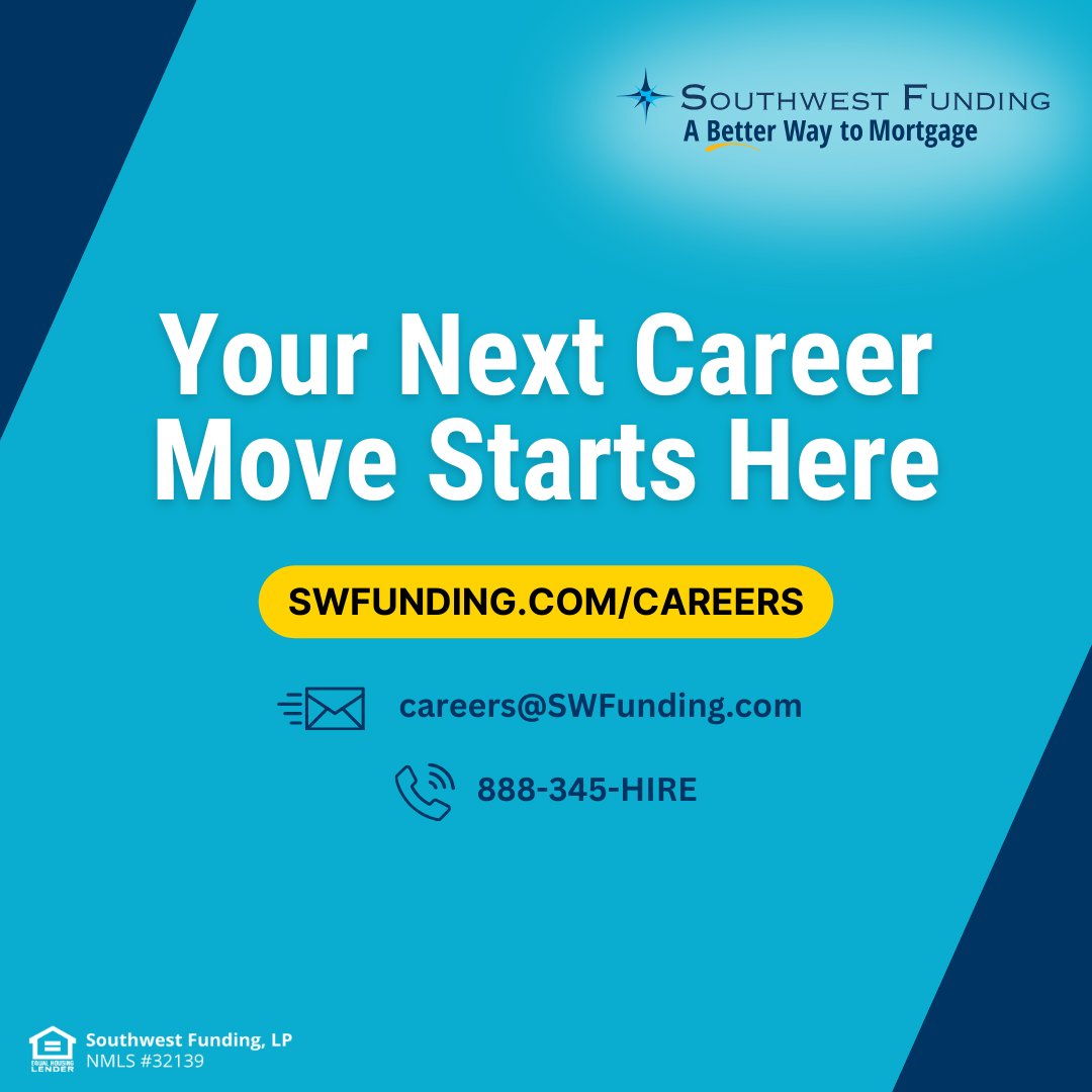 swfunding1's tweet image. Support that works as hard as you do. 🤝
At SWF, our team has your back—from training to underwriting and beyond. Ready to experience the difference?
.
.
.
#UnmatchedSupport #SWFStrong #LoanOfficerTools #MortgageCareers #WeveGotYourBack
