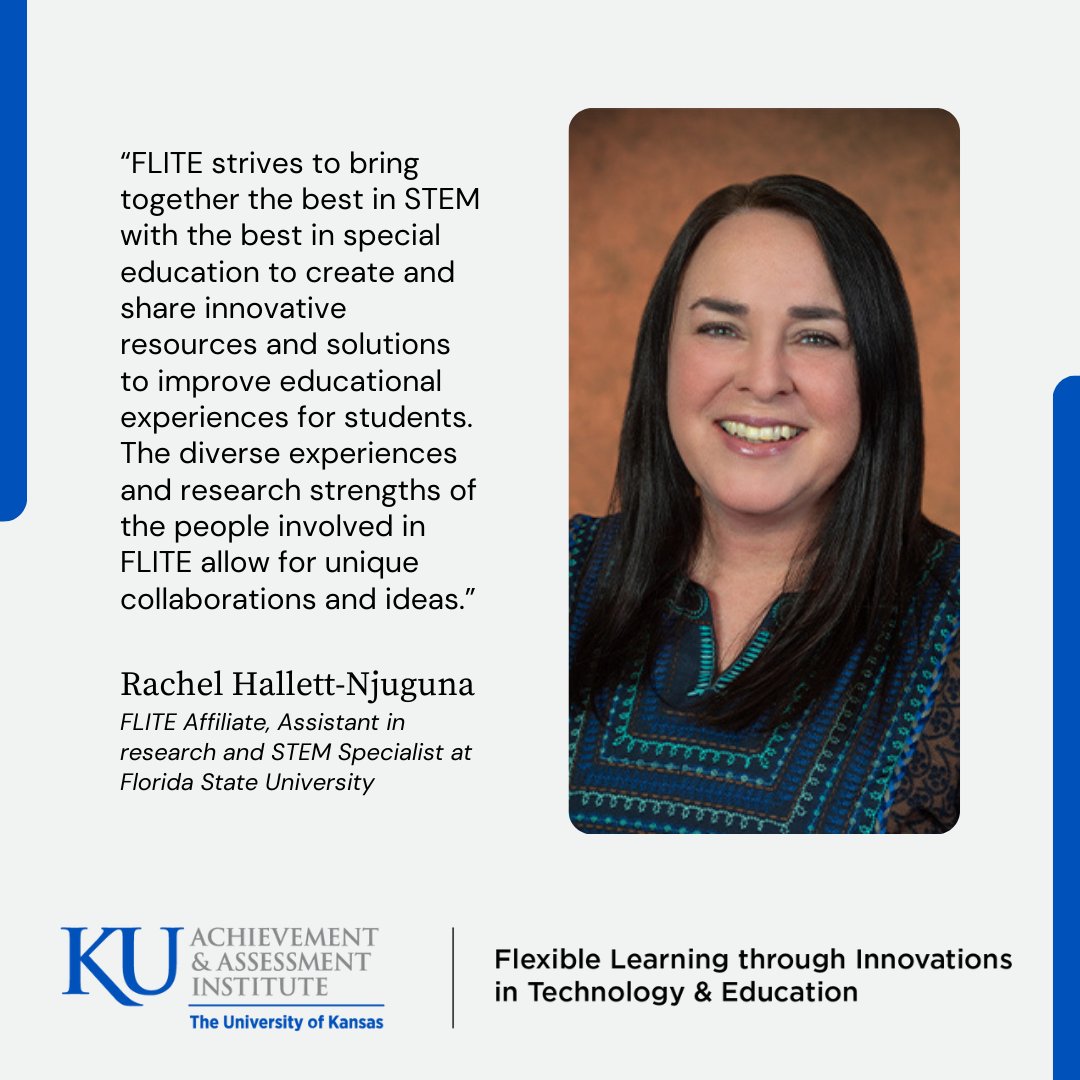 FLITE’s diverse team brings together research and expertise to develop innovative solutions that make a real difference for students. With leaders like Rachel Hallett-Njuguna, FLITE is transforming education to benefit all learners! 📖 🌎

Learn more: flite.ku.edu