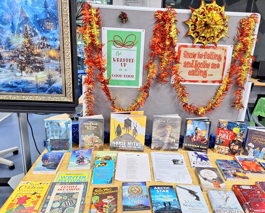 Love this season <a href="/Forest_HillSch/">Forest Hill School</a> I'm reading The Little Matchgirl in library lessons &amp; we're completing Christmas puzzles with pupils at lunchtime accompanied by carols and YouTube seasonal backdrops