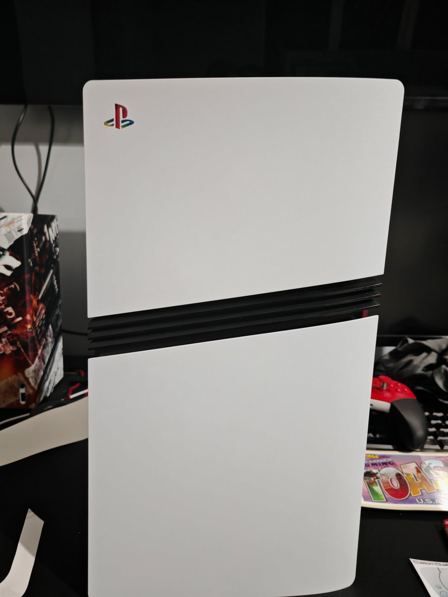 Just need the black plates now come <a href="/PlayStationUK/">PlayStation UK</a> when will they be announced? Also added a bit of nostalgia for the #PlayStation30thAnniversary #PlayStation5Pro #PlayStation <a href="/ToastyStickers/">FlamingToast Decals</a>