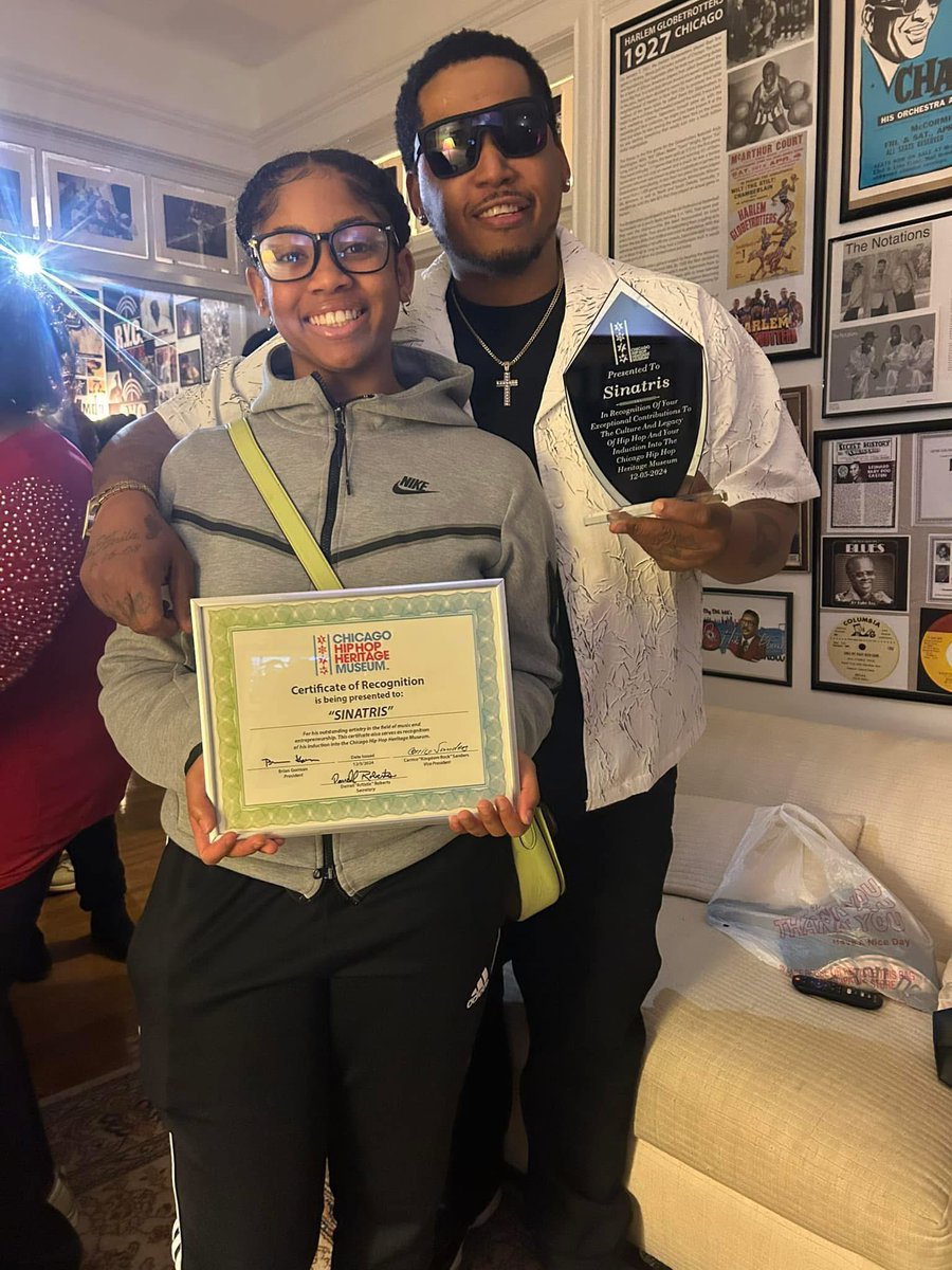 I was just inducted into the Chicago Hip Hop Heritage Museum on my actual birthday