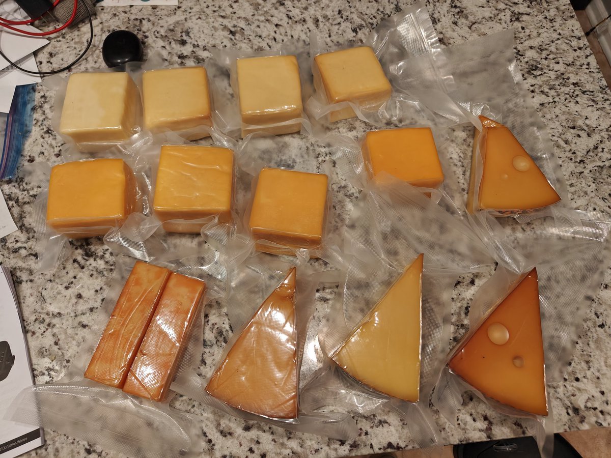 Cheese is all packaged up and just needs to rest and mellow out for a couple weeks