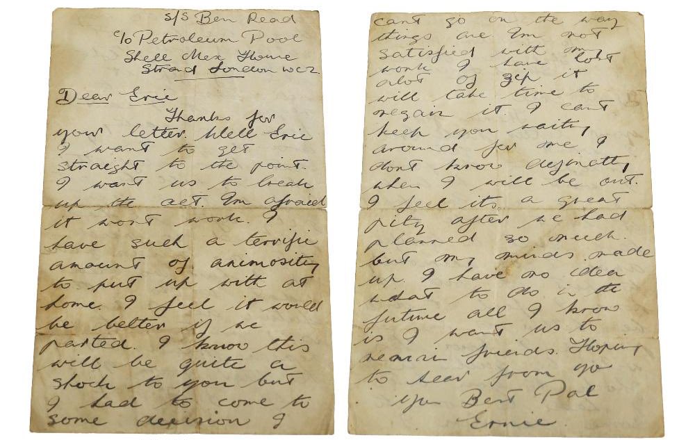 HansonsUK's tweet photo. 🚨 Just 30 days until The Eric Morecambe Collection Auction! 🎉

LOT 566: A 1950 autographed letter signed by Ernie Wise, addressed to Eric Morecambe during the early days of their iconic partnership. In this heartfelt note, Ernie opens up about his desire to part ways, expressing: 

“Dear Eric, Thanks for your letter. I want to get straight to the point. I want us to break up the act. I’m afraid it won’t work... I can’t go on the way things are... all I know is I want us to remain friends. Hoping to hear from you, your best pal, Ernie.”

This lot also features an autographed black and white publicity photo of Morecambe & Wise, signed by Eric Morecambe. 🖊️✨ 

Both items come from Eric Morecambe’s private study in Harpenden. Don’t miss your chance to own a piece of comedy history! 🥳

Auction Details 👉 https://t.co/mgj5VxnMuB

#EricMorecambeCollection #Auction