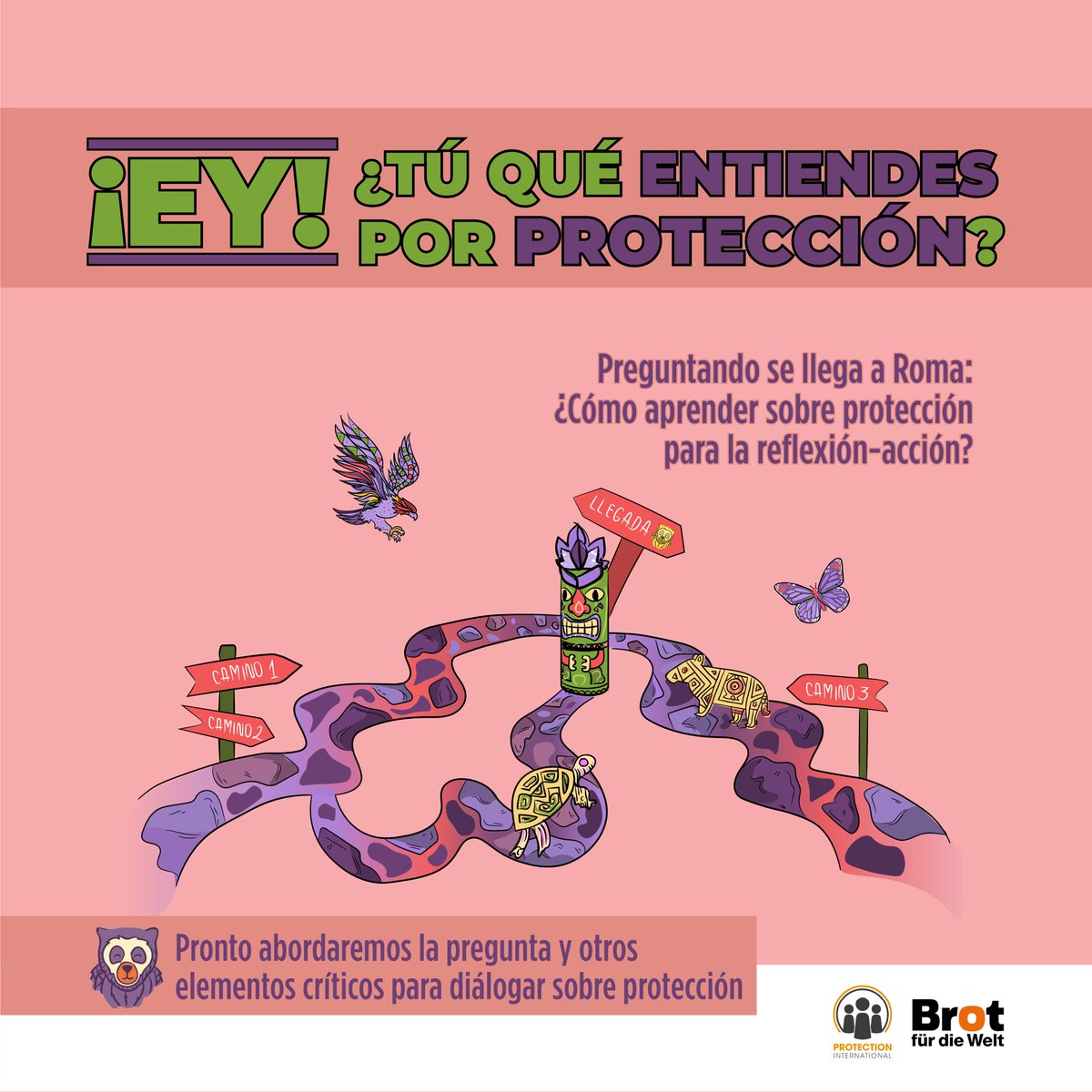 PIAmericaDelSur's tweet photo. ¡Ey! ¿Tú qué entiendes por Protección? 🤔 ¿Cuáles podrían ser los caminos para aprender sobre protección colectiva?

Prepárate para conocer algunas estrategias y herramientas que reconocen habilidades y saberes propios para la protección ¡Potenciemos tu seguridad y la de tu Org! https://t.co/gD4E63dXFw